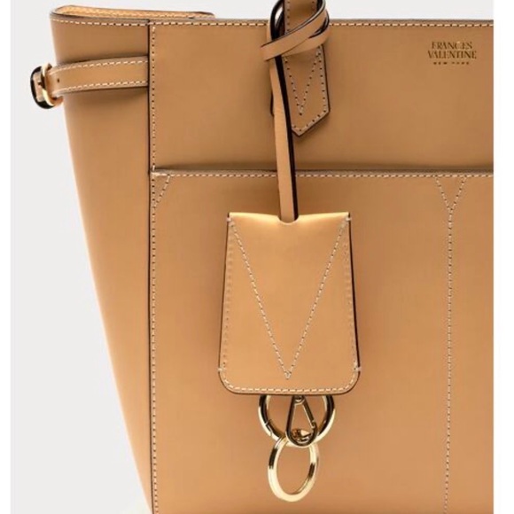 Frances Valentine Brigetta Vachetta Leather Tote - Camel - Picture 3 of 10